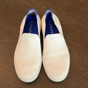Rothy’s Original Slip On Sneaker bright white size 9
